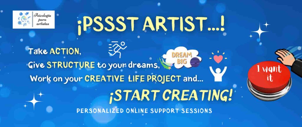 artists, psychology for artists, lolo castany , lorena castany, life project, creativity, art, musicians, actors, writers, painters, dancers