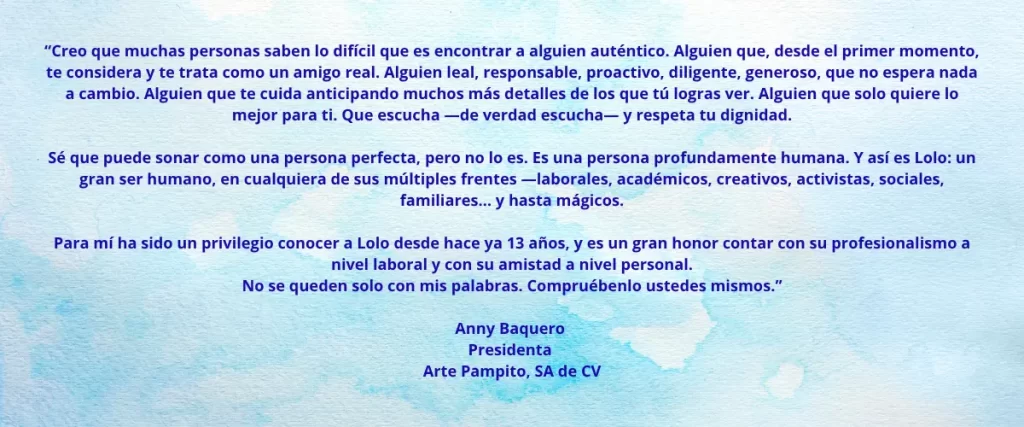 testimonio, productora de arte, organizaciones, psicologia para artistas reclutamiento personal creativo, seleccion personal creativo